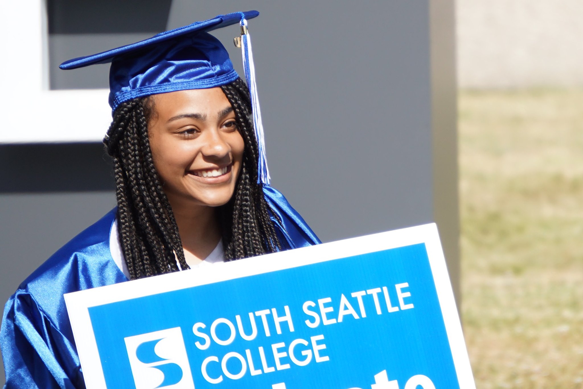 Students celebrating graduation 2020