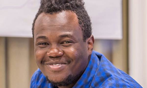 Student smiling in class