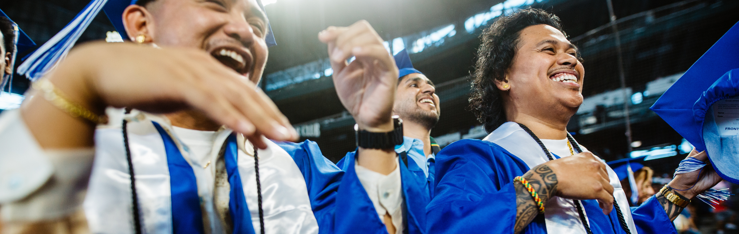  Happy Seattle College students at commencement 